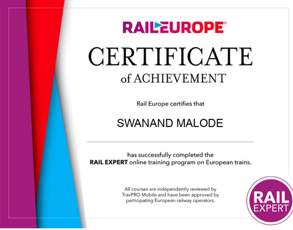 Europe by Rail, Welcome Aboard! 1 Rail Europe Swanand malode